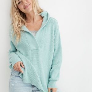 AERIE~ Knit hooded sweater NWT